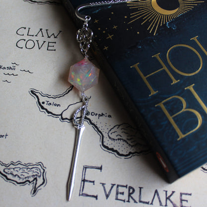 Witch's Sword Bookmark with Dice