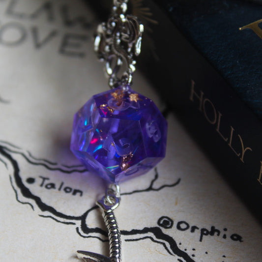Wizard's Sword Bookmark with Dice