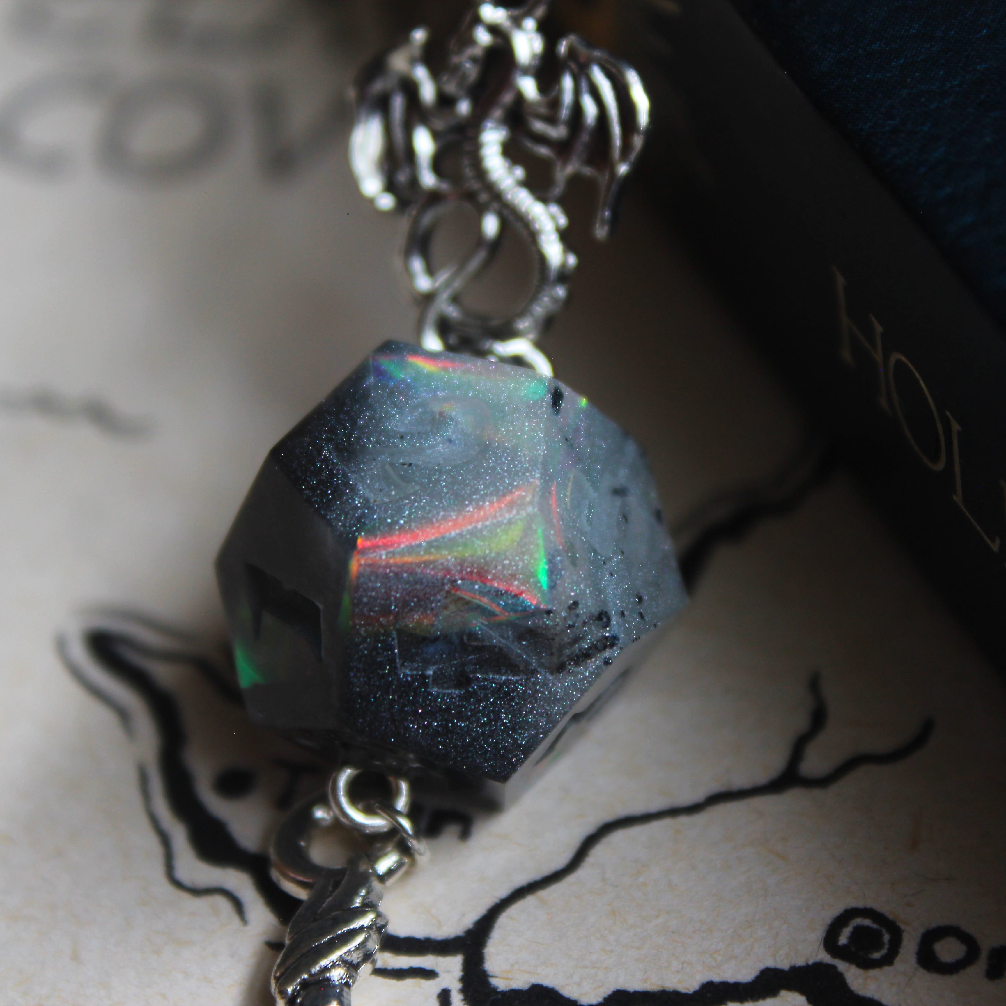 Orc's Sword Bookmark with Dice