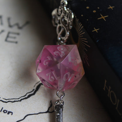 Lizardlady's Sword Bookmark with Dice
