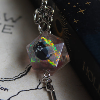 Doom Kitty Sword Bookmark with Dice