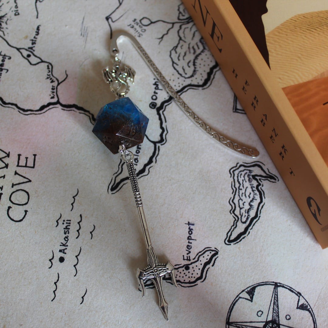 Zevran Bookmark with Dice