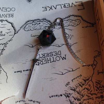 Silverthorn Bookmark with Dice