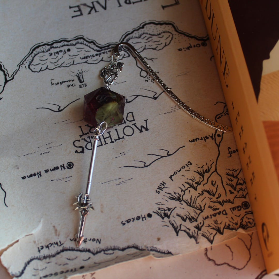 Ashvex Bookmark with Dice