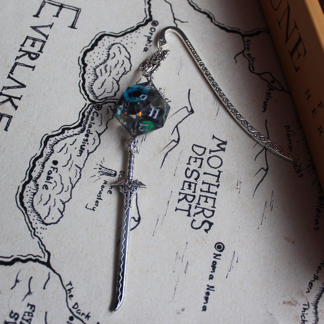 Crowduric Bookmark with Dice
