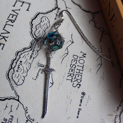 Crowduric Bookmark with Dice