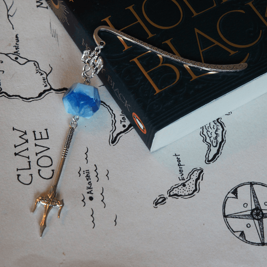 Frozen River Metal Bookmark with Dice