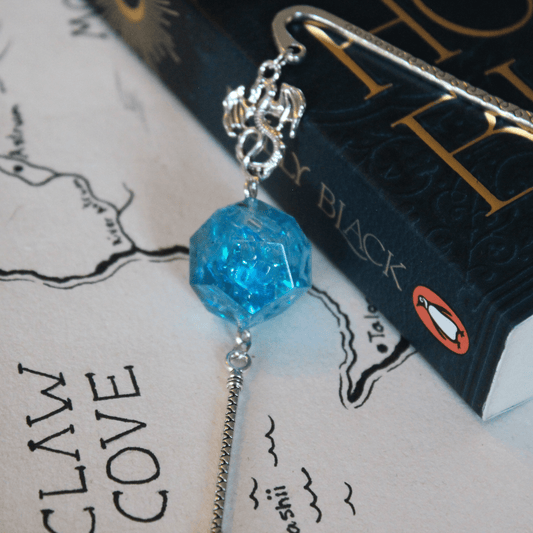 Ulysses Butterfly Metal Bookmark with Dice
