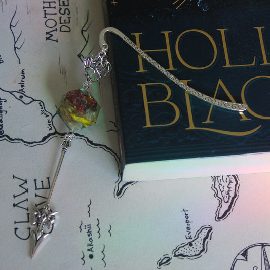 Florals in the Summer Sun Metal Bookmark with Dice