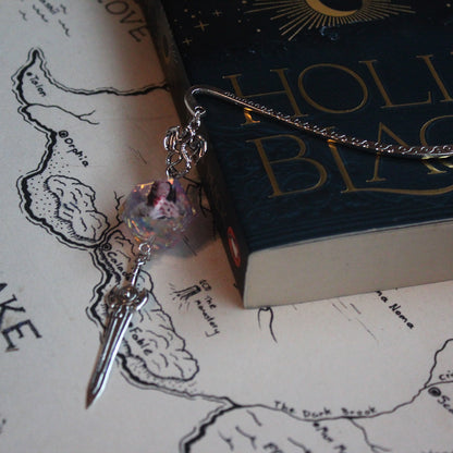 Matt Mercer in Lilac Purple Metal Bookmark with Dice