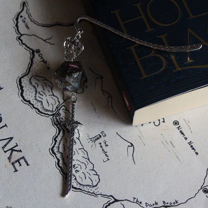 Garden’s Glow Metal Bookmark with Dice