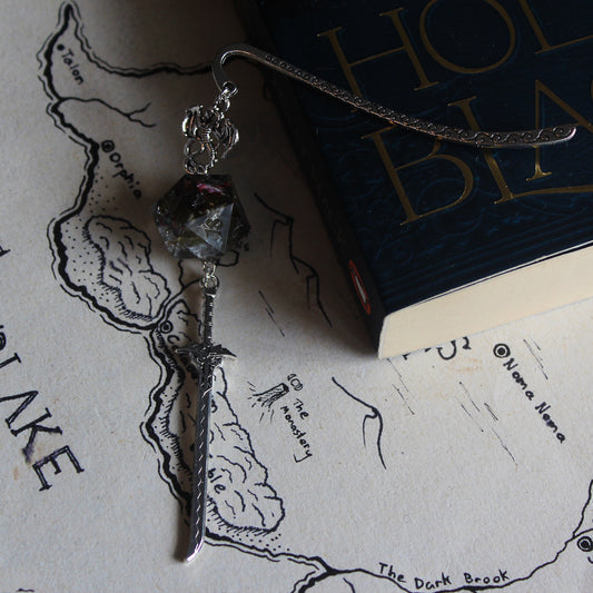 Garden’s Glow Metal Bookmark with Dice