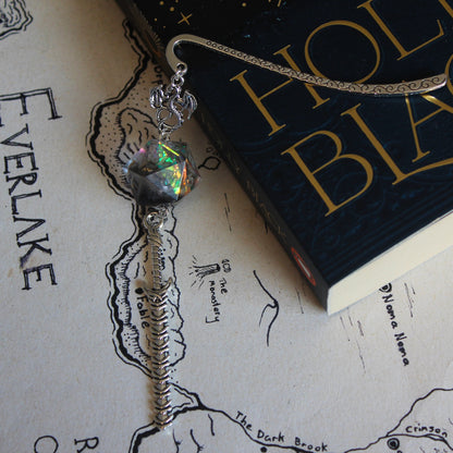 Magical Puff of Smoke Metal Bookmark with Dice