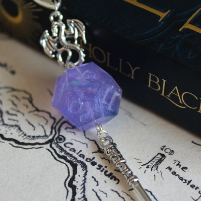 Aurora Metal Bookmark with Dice