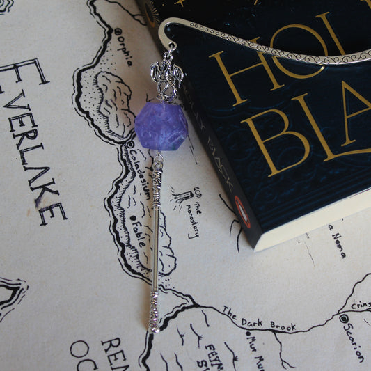 Aurora Metal Bookmark with Dice