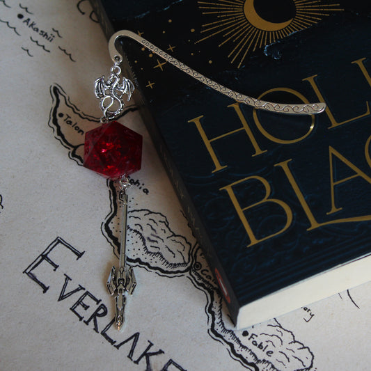 The King's Crown Metal Bookmark with Dice