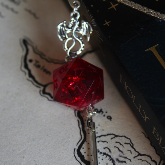 The King's Crown Metal Bookmark with Dice