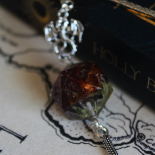 Petal Whisperer Metal Bookmark with Dice