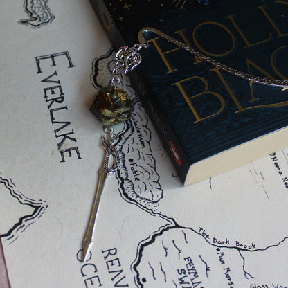 Dried Flowers of Ravensridge Metal Bookmark with Dice