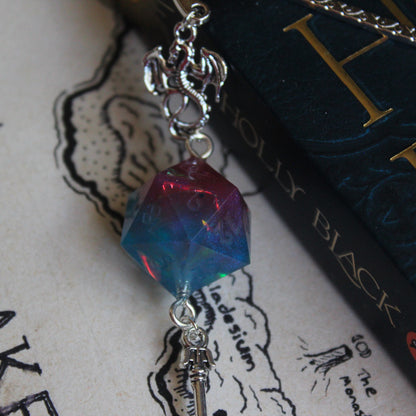 Lollypop Metal Bookmark with Dice