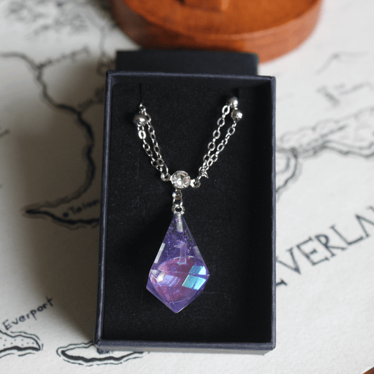 Acai Berry Purple Dice Necklace