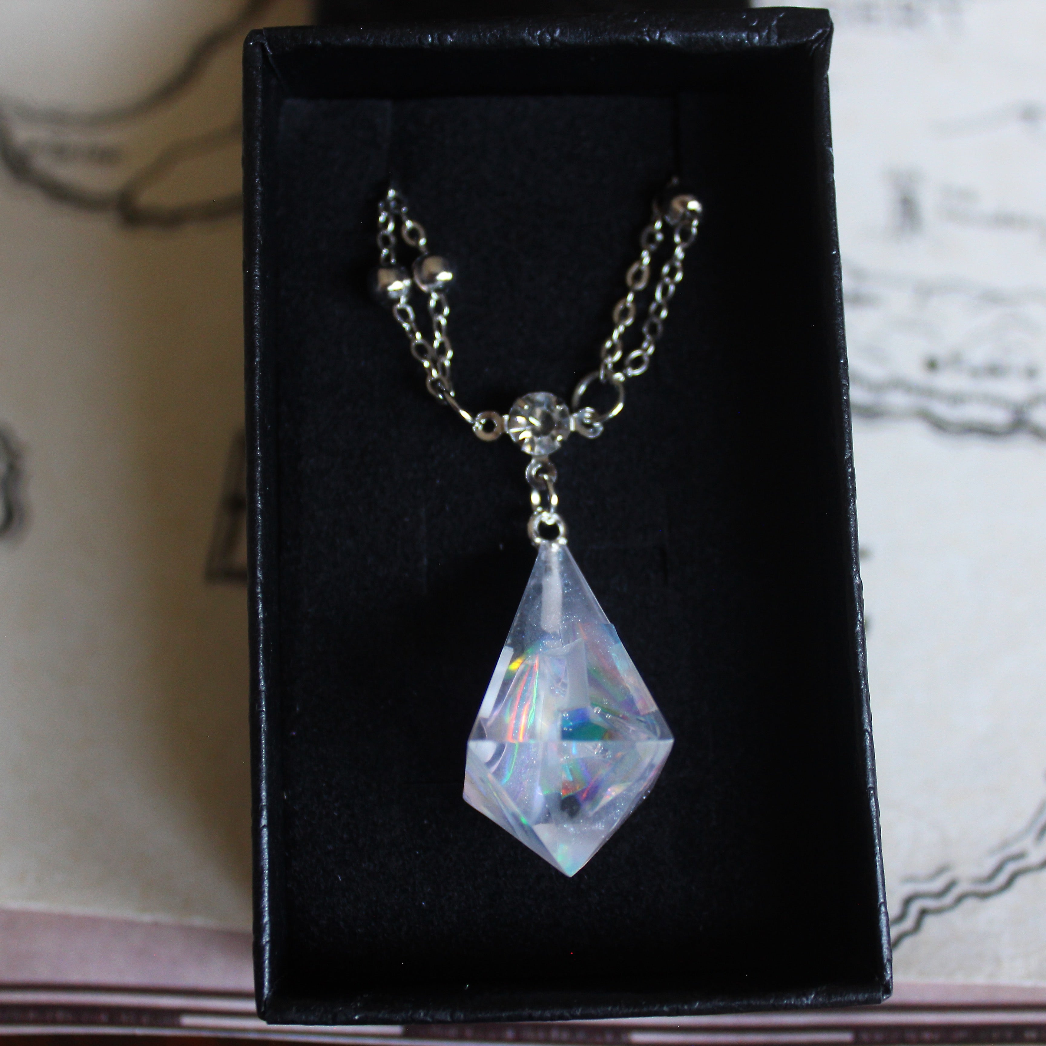 Electric Jellyfish Dice Necklace