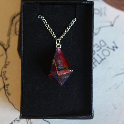 Autumn Leaves Dice Necklace