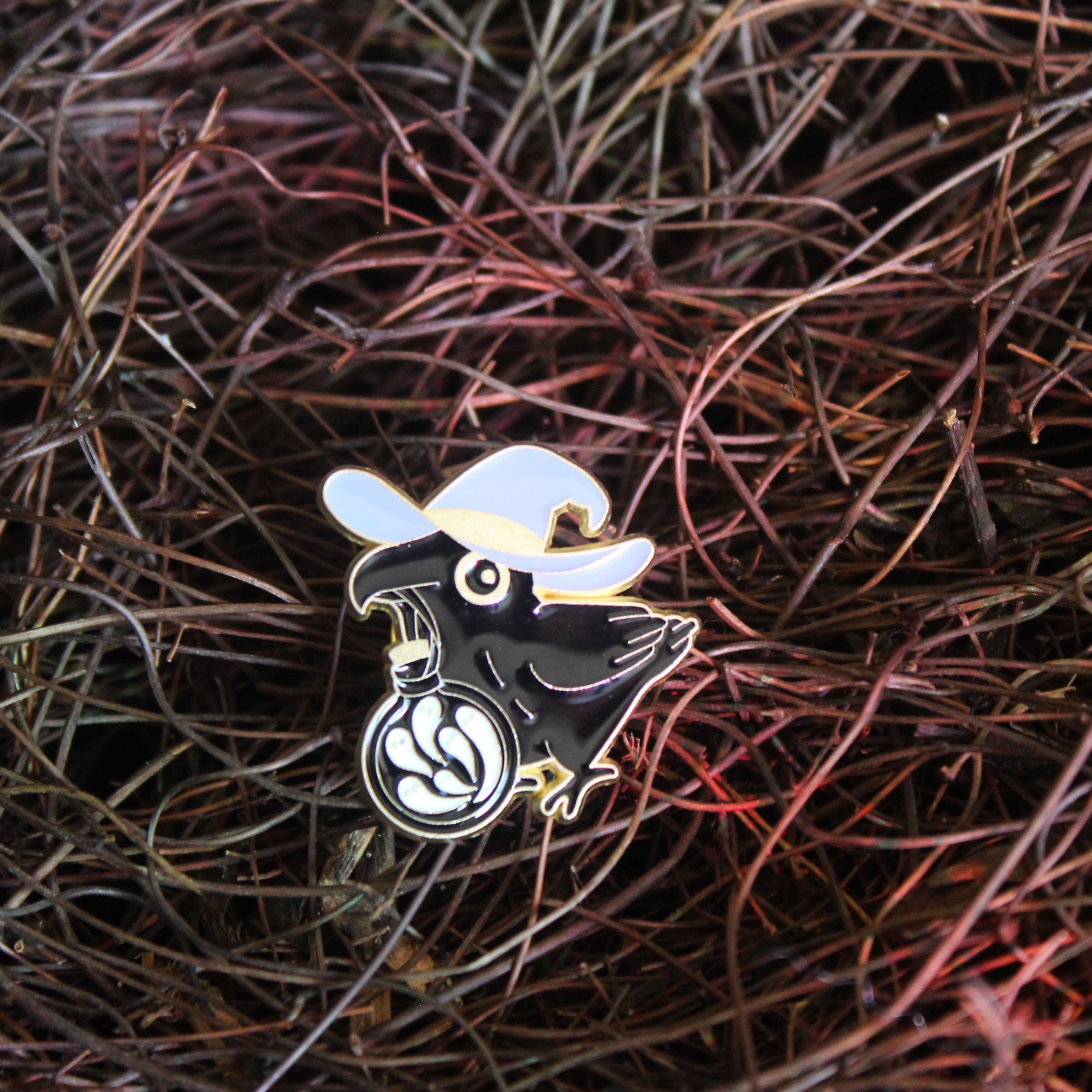 Raven Potion D&D Enamel Pin