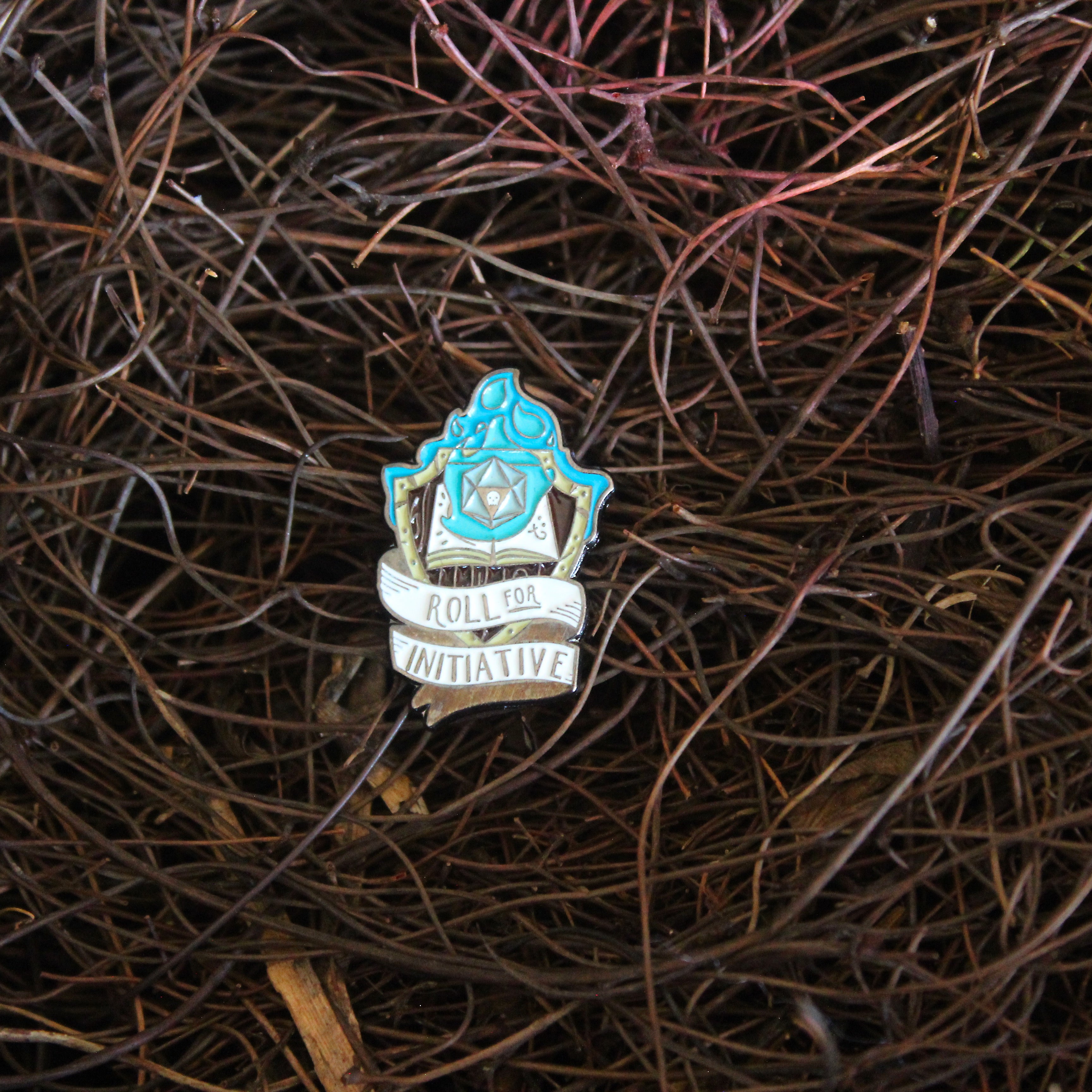 'Roll for Initiative' D&D Enamel Pin