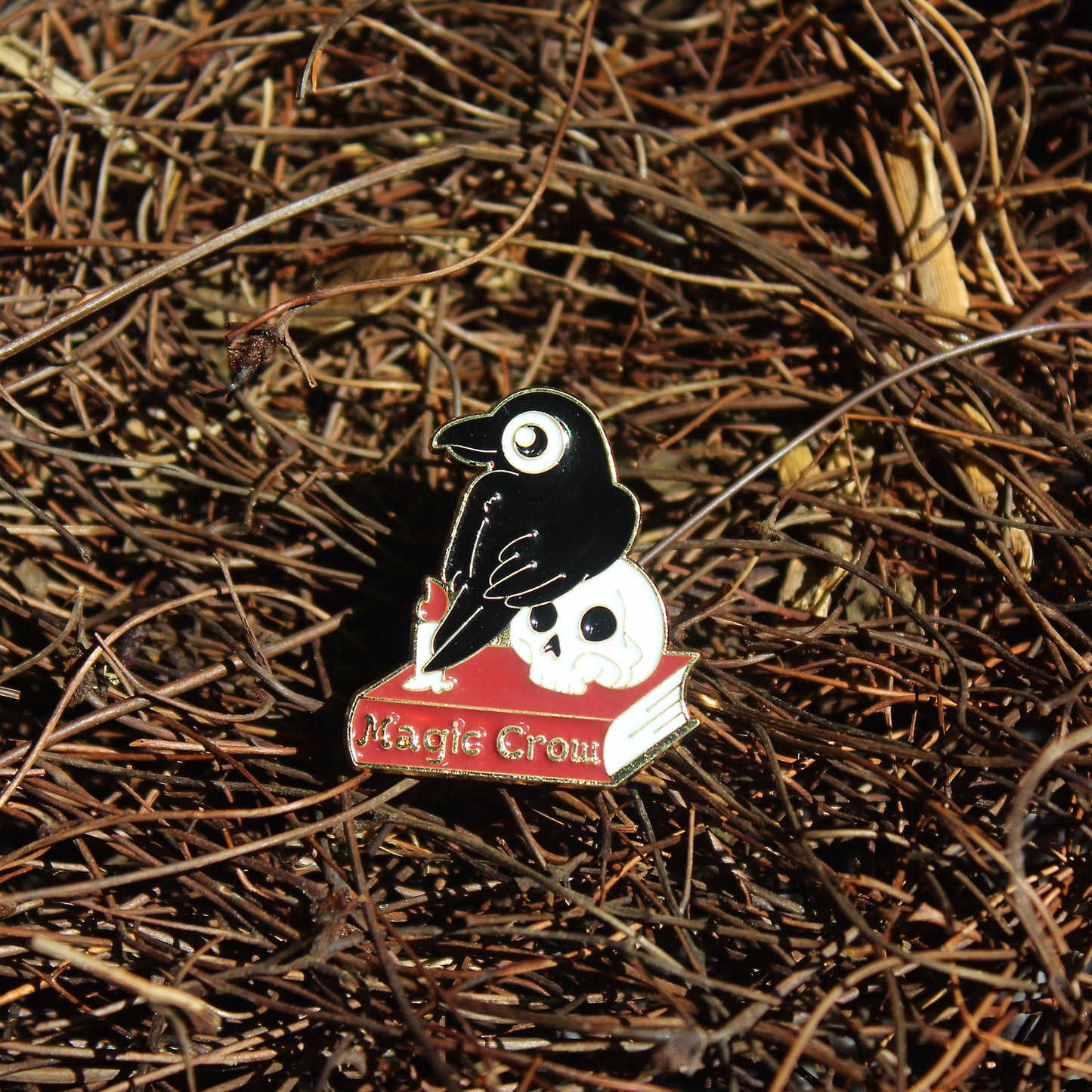 Magic Crow D&D Enamel Pin