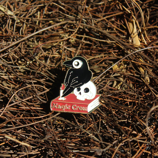 Magic Crow D&D Enamel Pin