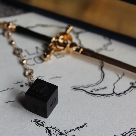 Witch of the Night Hair Sword with Dice