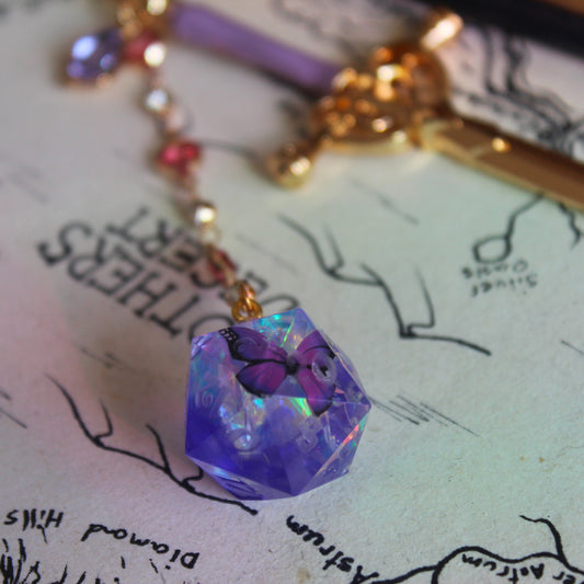 Butterflies in my Dreams Hair Sword with Dice
