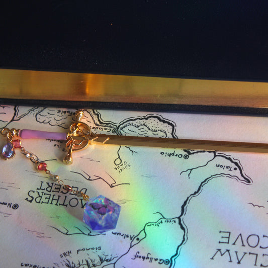 Butterflies in my Dreams Hair Sword with Dice