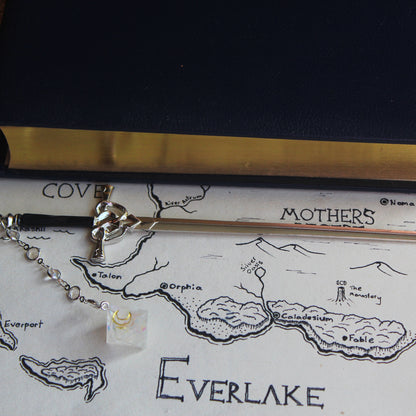 Enchanted Moon & Stars Hair Sword with Dice