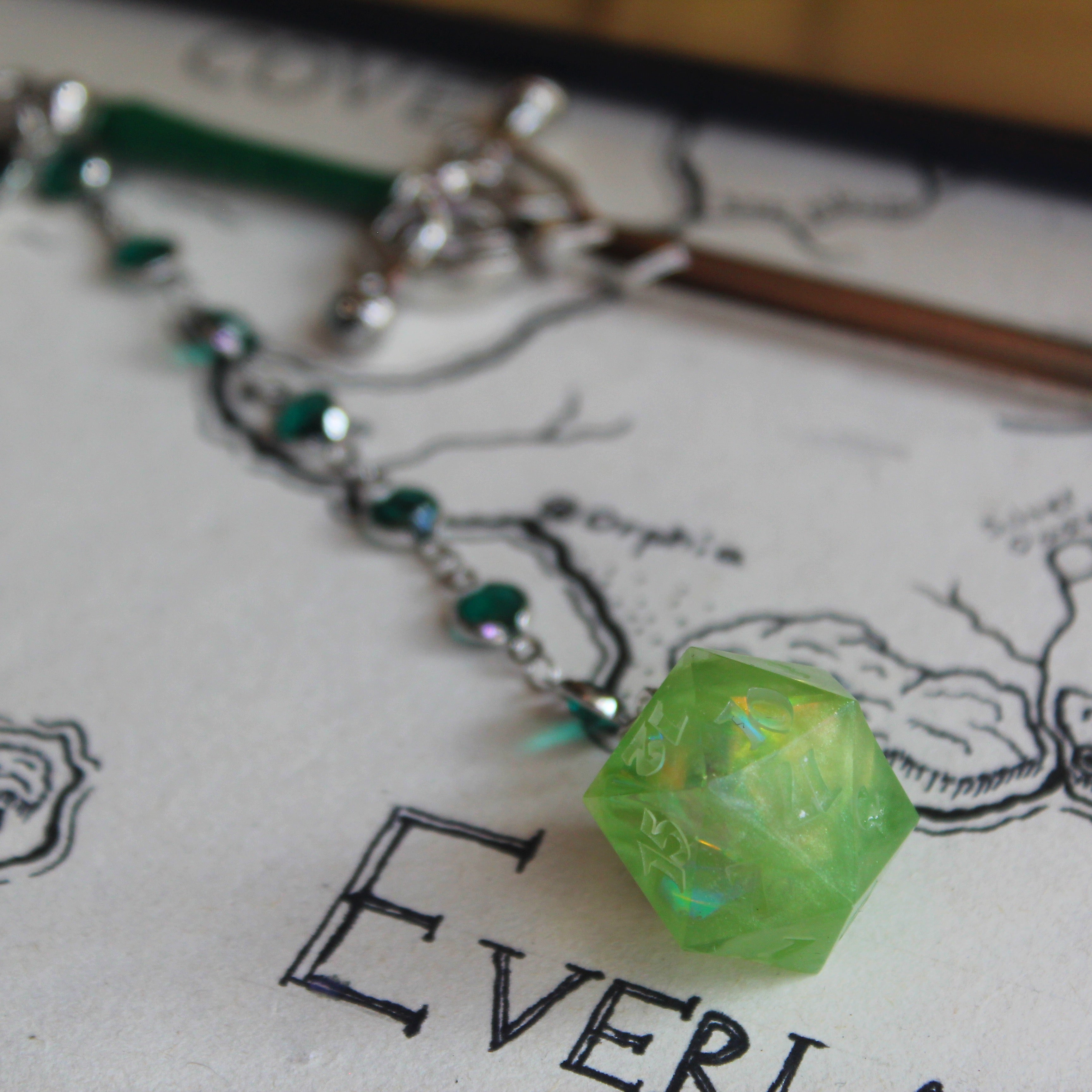 Goblin's Green Potion Hair Sword with Dice