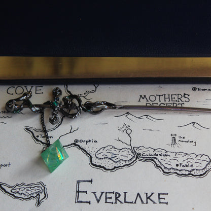 The Wizard's Green Hair Sword with Dice