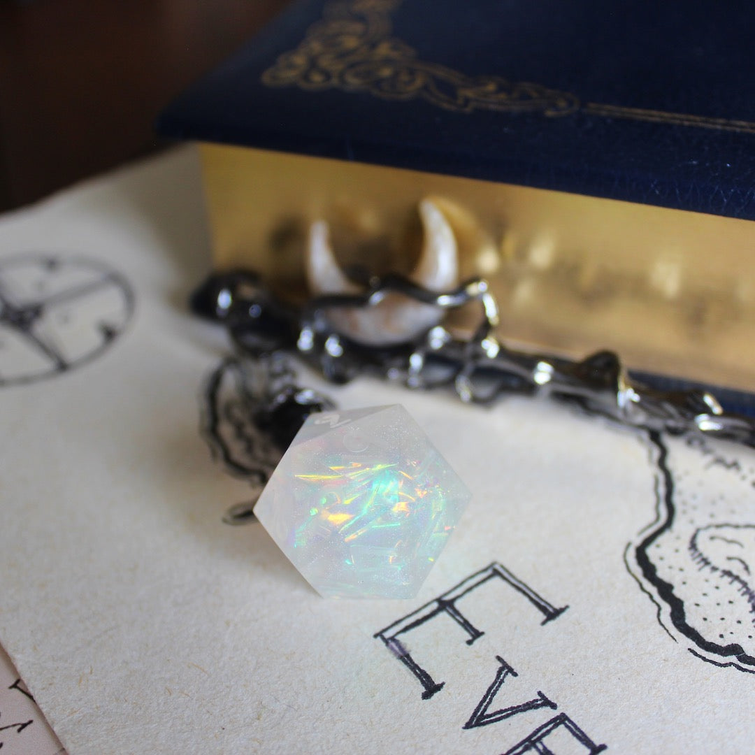 Moon Sparkles in the Sky Hair Stick with Dice