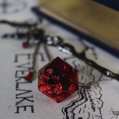 Treasure of the Raven Hair Stick with Dice