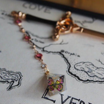 A Butterfly's Magic Crystal Hair Sword with Dice