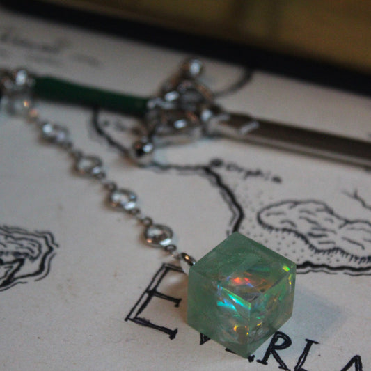 Green Potion of Herbs Hair Sword with Dice