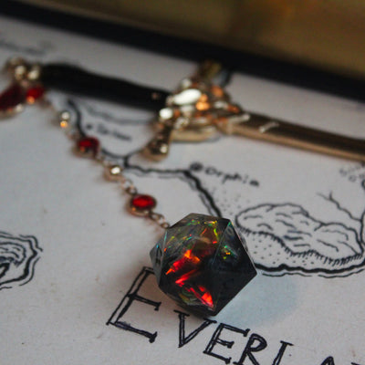 Vampire of the Woods Hair Sword with Dice