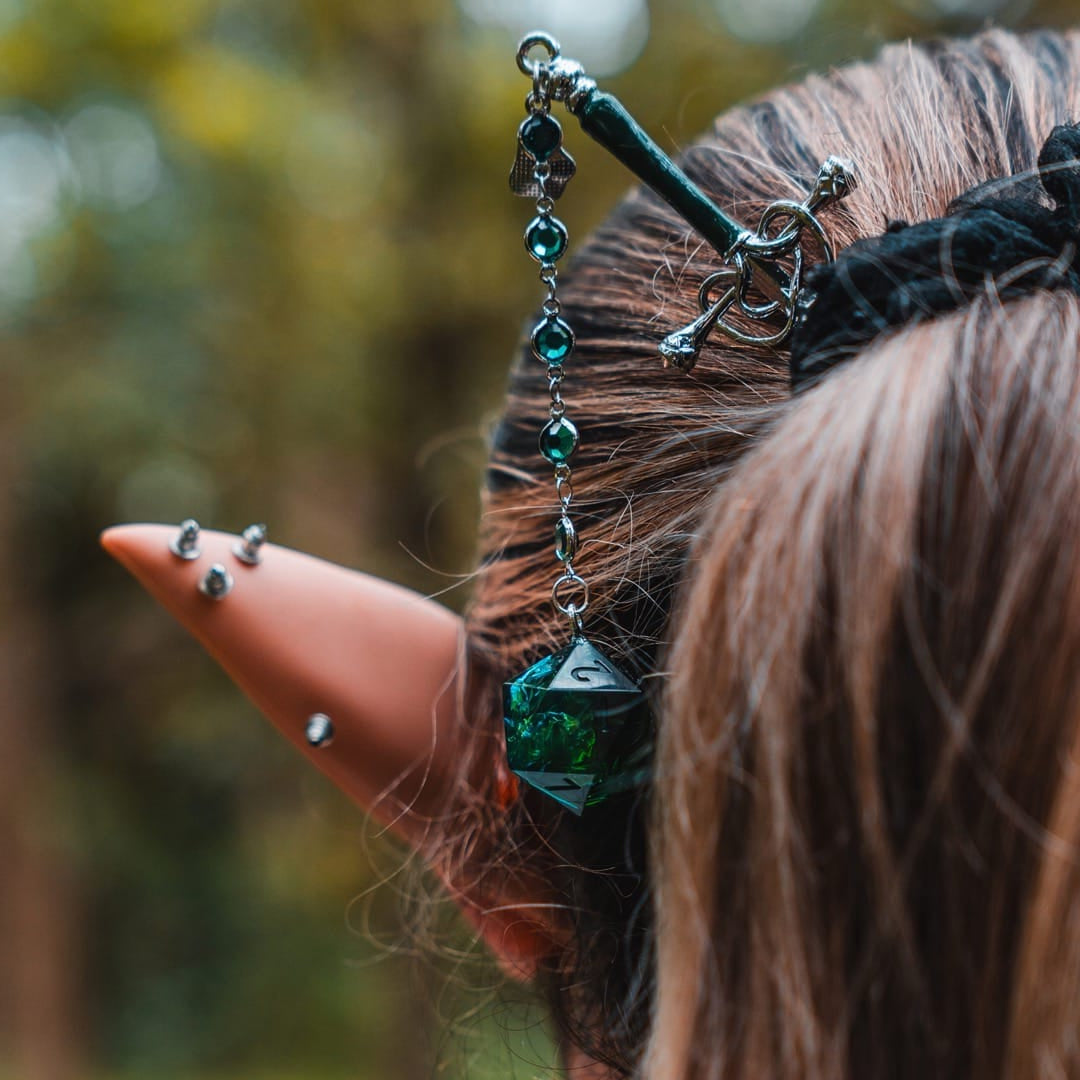 The Wild Woods Hair Sword with Dice