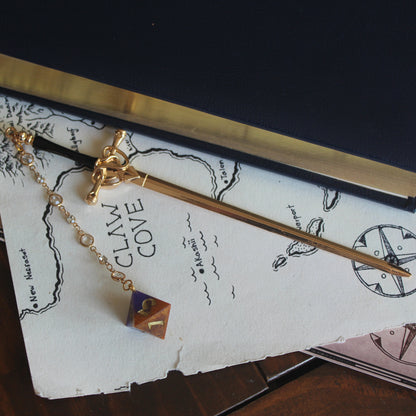 Pixie's Poisoned Purple Hair Sword with Dice