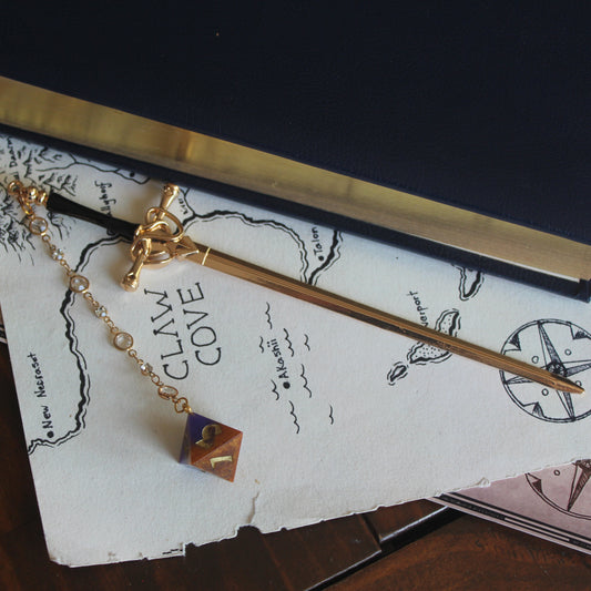 Pixie's Poisoned Purple Hair Sword with Dice