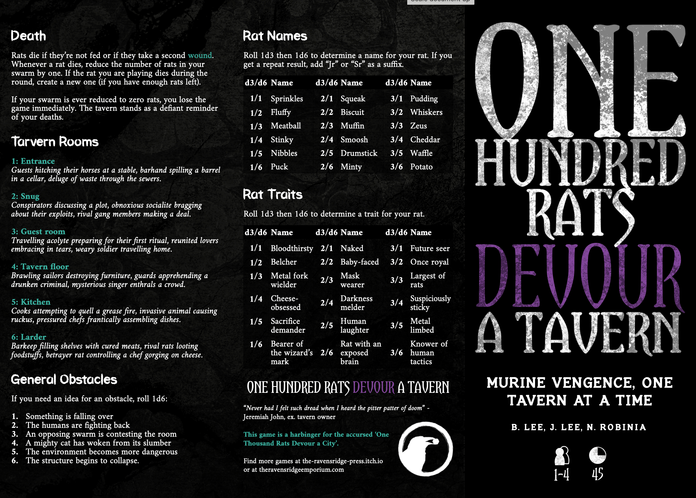 100 Rats Devour a Tavern (Digital Version)