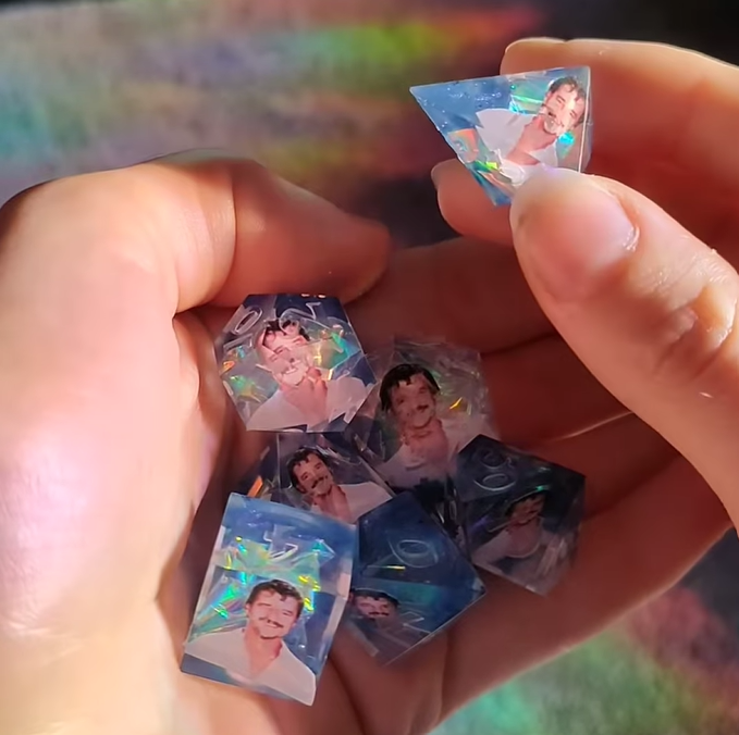 Pedro Pascal Dice Set (as seen on Instagram)