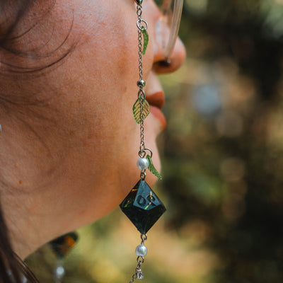 Emerald Woods Glasses Chain with Dice