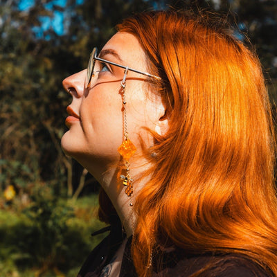 Honeybee Dreams Glasses Chain with Dice