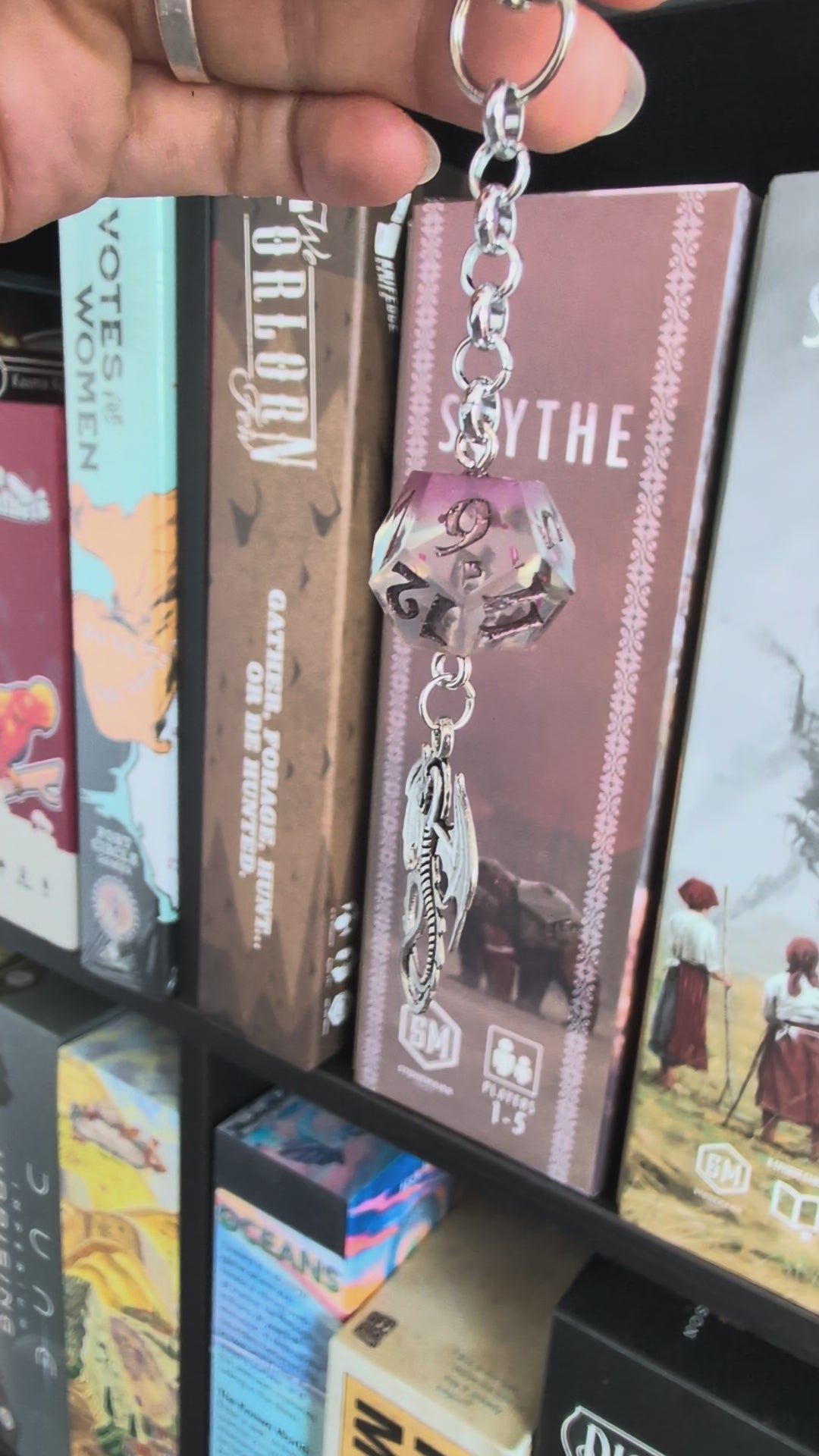 Load video: Pipkin Keychain with Dice